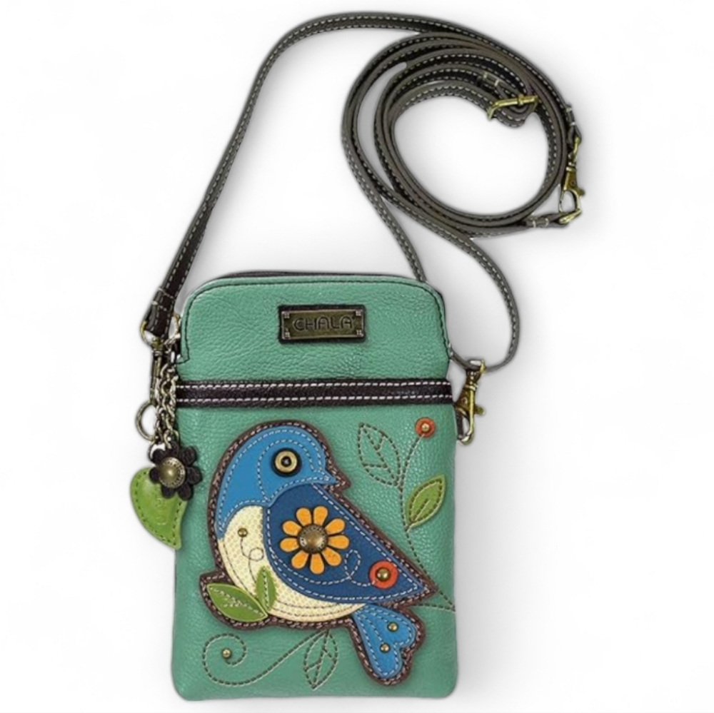 NWT Chala Crossbody  Cell Phone Handbag - Convertible Strap - Vegan Leather - Picture 6 of 12